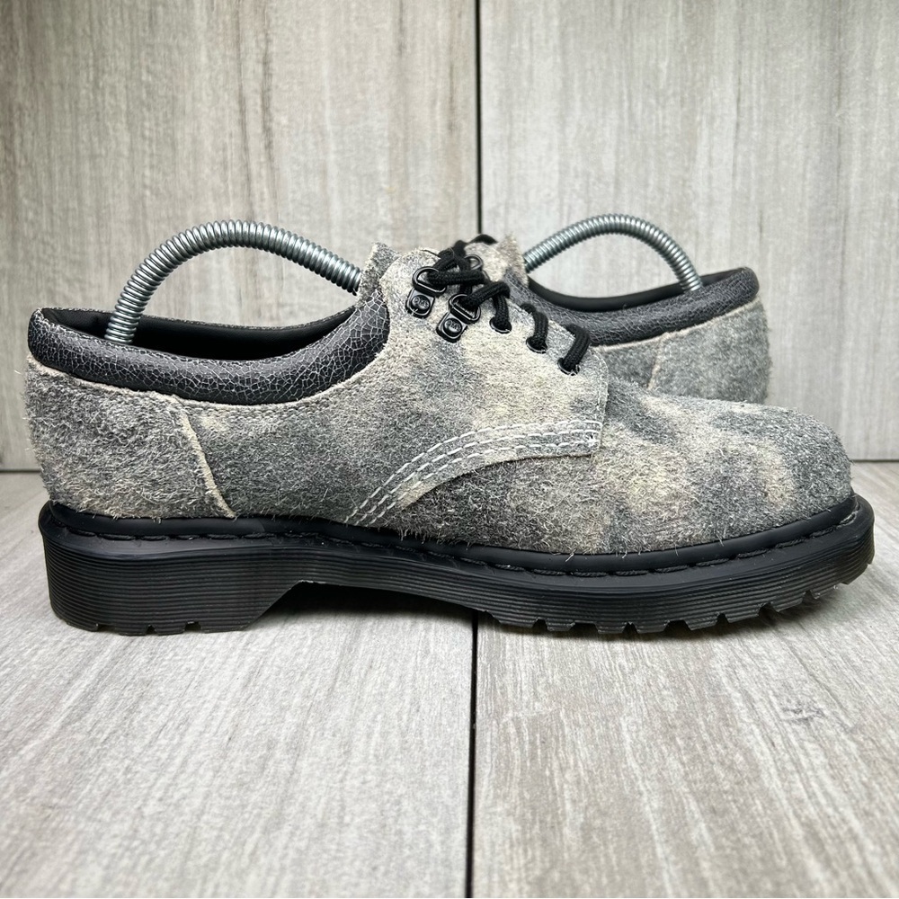 NEW Dr. Martens Docs 8053 Gray Stonewashed Suede Leather Oxfords Womens Size 9 - Picture 4 of 10